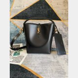 Le 37 In Shiny Leather Hobo Buckets 742828 Replica Saint Laurent Bag