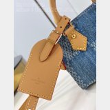 Louis Vuitton Inspired N40682 Nano Speedy Damier Denim 3D Blue Denim