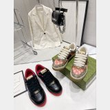 Gucci Dirty Embroidery Cowhide Shoes Replica Shop
