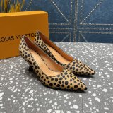 Fashion LOUIS VUITTON leopard print BLOSSOM PUMP