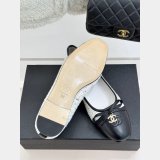 Replica Handbag Store CC Ballet Tweed Leather Flats