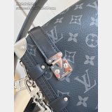 Louis Vuitton M26226 Side Trunk MM East West Monogram Eclipse Bag