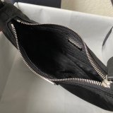 Prada Replica Handbag Store Zip Women's Hobo Black/Rose Bags Leather Handle