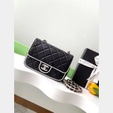 Fake 7 Star Mini Lambskin Flap Quality AS5151 Black Bag