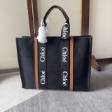 High Quality Chloe Woody Handbag Replica Handbag Store online Black