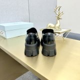 Brushed leather Monolith loafers