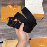 Dolabuy 2023 Louis Vuitton High Quality Replica Belts Black