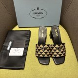 Prada Logo-plaque Slip-on Sandals