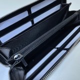 Gucci Replica 428736 UK Black Zip Around Wallet Purse Plated
