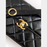 High Quality AS5618 Black Mini Flap 2024/25 Bag