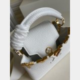 Designer Louis Vuitton Replica Black/White Capucines Mini Capucines M56669 Handbags