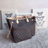 Best Louis Vuitton Replica Handbag Store Neverfull Monogram MM  APRICOT M50366 Bag