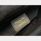 Perfect Quality Replica Lady Dior 24cm Dolabuy Black Handbag