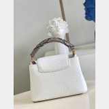 Louis Vuitton AAA Replica Designer Capucines Mini White M97980/M55921 Bag