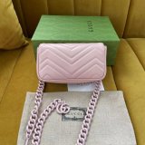 Knockoff Gucci GG Marmont matelassé leather super 699757 bag