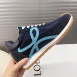 Fashion Loewe Flow Runner In Nylon And Suede