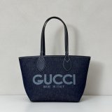 Gucci 820496 Totissima Shoulder Tote GG Denim Replica Bag