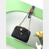 Replica Handbag Store Replica AS5187 Sheepskin Black Camera Bag