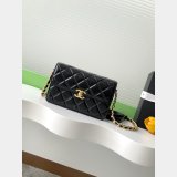 High Quality AS5618 Black Mini Flap 2024/25 Bag