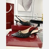 Women's slingback pump with crystal Horsebit