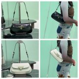 Luxury Prada 1BD345 Flap Calf Leather Shoulder Bag