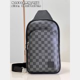 Louis Vuittons Replica Handbag Store N45302 Avenue Slingbag Damier Graphite Bag