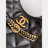 Top Quality Hobo AS5411 Black Shopping Inspired Bag