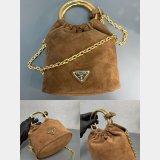Replica Handbag Store New Prada 1:1 Mirror Mini Nappa Bucket Bag 1BC227