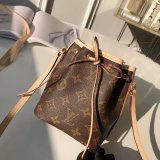UK Louis Vuitton Nano Noe Monogram in Marron M41346 Bag