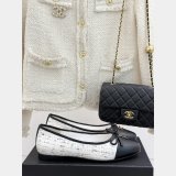 Replica Handbag Store CC Ballet Tweed Leather Flats