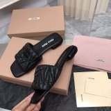 Replica Handbag Store Top Quality Miu Miu Copy Flat Sandals and Slippers Shoes