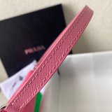 Prada Replica Handbag Store Zip Women's Hobo Black/Rose Bags Leather Handle