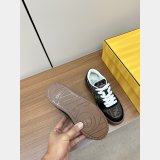 Fendi Match Leather Sneakers