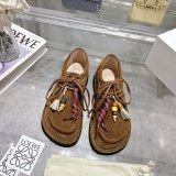 Top loewe Faro lace-up in suede calfskin