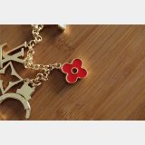 Top Quality Louis Vuitton Fleur de Monogram Bag Charm Chain M65111 Gold