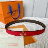Cheap LV Flowergram 30mm Reversible Belt