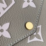 Louis Vuitton Félicie Pochette Monogram Empreinte Leather M69977 Cream Black