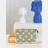 Louis Vuitton Designer Replica Mini Pochette M81284 Khaki/Beige/Cream Accessoires