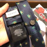 Gucci Silk tie Jacquard crafts insect pattern