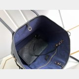 Louis Vuitton M45685 Replica Neverfull MM Monogram Empreinte Leather Black