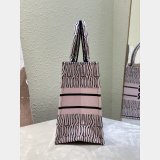 Luxury Miss Dior Allover 1:1 Mirror Book Tote pink