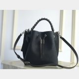 High Quality M55800 Louis Vuitton Muria Mahina Leather Black Bag