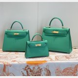 Replica Hermes Vert Jade Green Kelly Online Store Bag