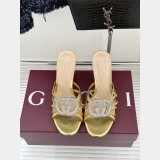Women's slide sandal with crystal Interlocking G
