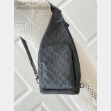 Louis Vuitton Duo Slingbag Monogram Shadow Leather M26730 Men Bags