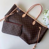 High Quality Louisy Vuittun Monogram Canvas Neverfull GM red Bag 40CM