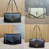 Replica 777399 Saint Laurent Grained Lambskin Calypso Shoulder Bag