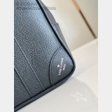 Louis Vuitton Pochette Kasai M30939 Luxury Taiga Leather Black