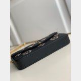 Louis Vuitton Félicie Pochette Monogram Empreinte Leather M69977 Cream Black