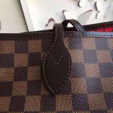 Replica Louis Vuitton Replica Handbag Store Neverfull MM Damier Ebene N41358 Brown